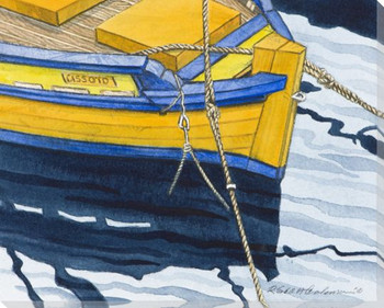 Boat Series 1 Number 2 Wrapped Canvas Giclee Print Wall Art