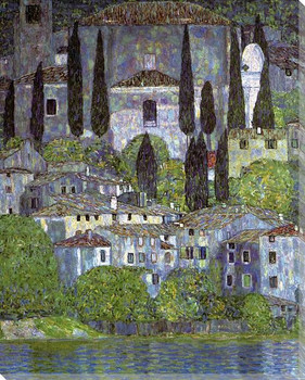 Church at Cassone Wrapped Canvas Giclee Print Wall Art