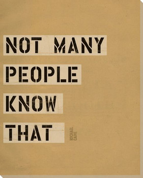 Not Many People... Saying Wrapped Canvas Giclee Print Wall Art