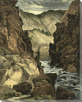Weber Canyon Wrapped Canvas Giclee Print Wall Art