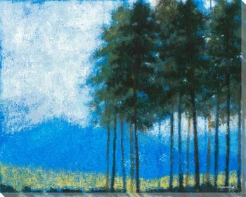 Towering Pines Wrapped Canvas Giclee Print Wall Art