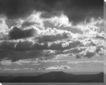 Mountains & Clouds I Wrapped Canvas Giclee Print Wall Art