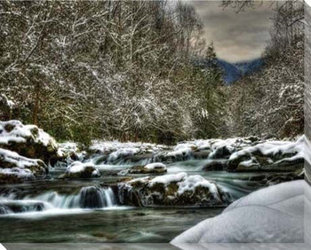 Winter at Greenbrier III Wrapped Canvas Giclee Print Wall Art