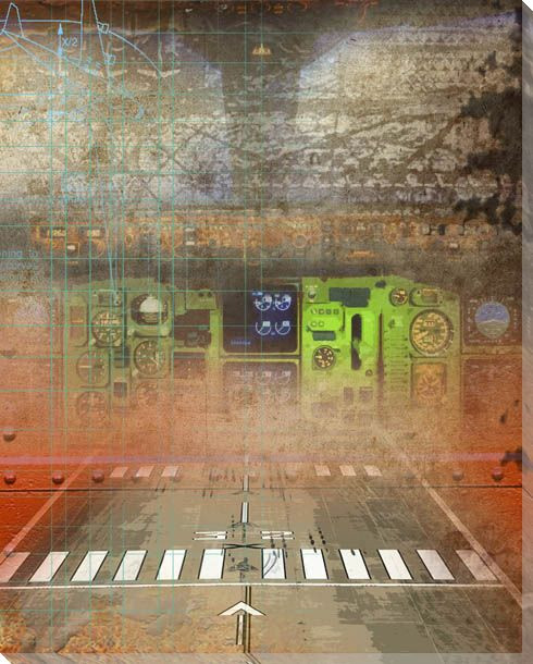 Take-off Controls Wrapped Canvas Giclee Print Wall Art