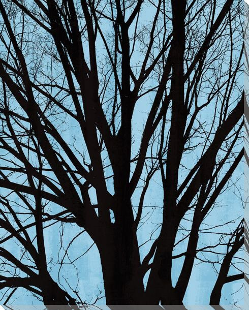 Tree Poetry Center Wrapped Canvas Giclee Print Wall Art