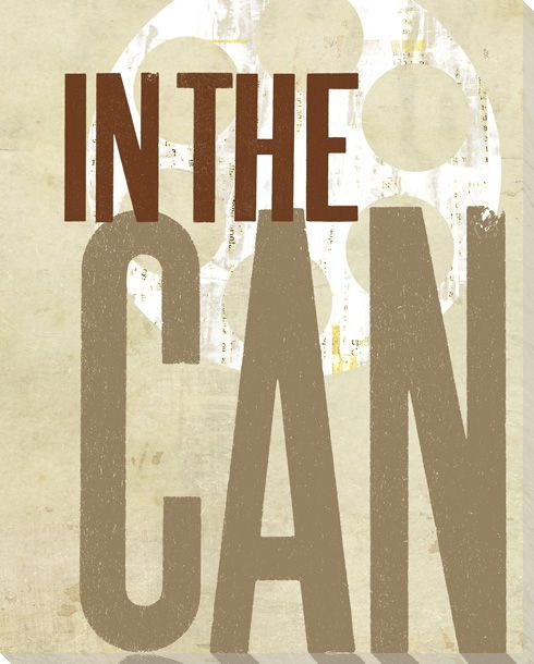 Movies "In The Can" Wrapped Canvas Giclee Print Wall Art