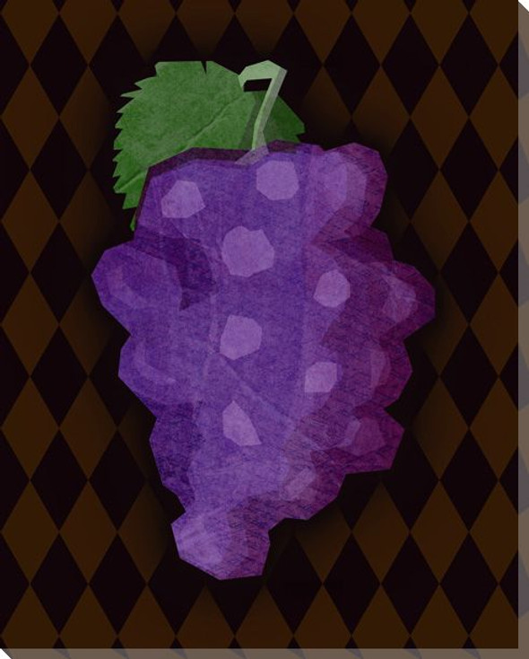 Grapes Wrapped Canvas Giclee Print Wall Art