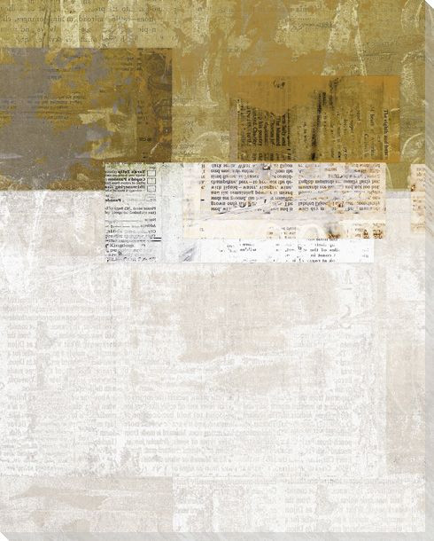 White Chapter Wrapped Canvas Giclee Print Wall Art