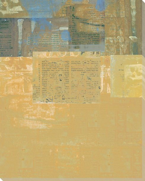 Yellow Chapter Wrapped Canvas Giclee Print Wall Art