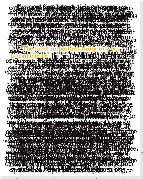 Words of My Truth "Confidence" Wrapped Canvas Giclee Print