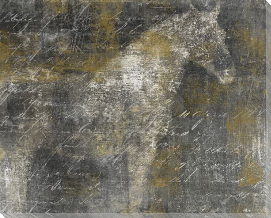 Equine Reverie Night Horse Standing Wrapped Canvas Giclee Print