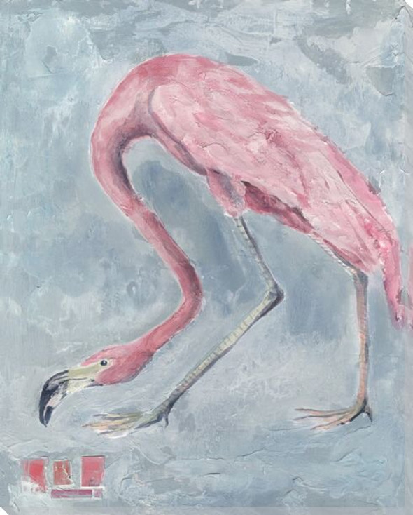 Pink Flamingo Bird Wrapped Canvas Giclee Print Wall Art