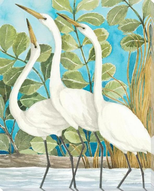 Coastal Encounter Birds II Wrapped Canvas Giclee Print Wall Art