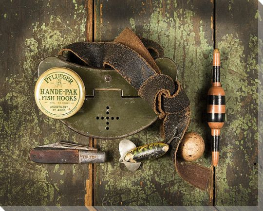 Bait Box Wrapped Canvas Giclee Print Wall Art