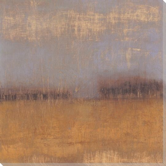Amber Fields I Wrapped Canvas Giclee Print Wall Art