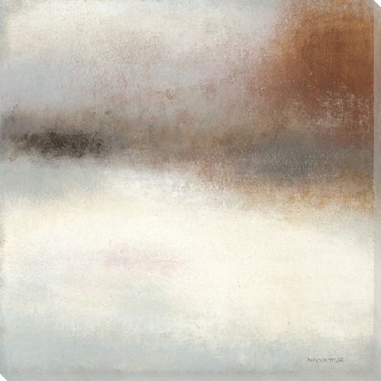 Autumn River Mist Wrapped Canvas Giclee Print Wall Art