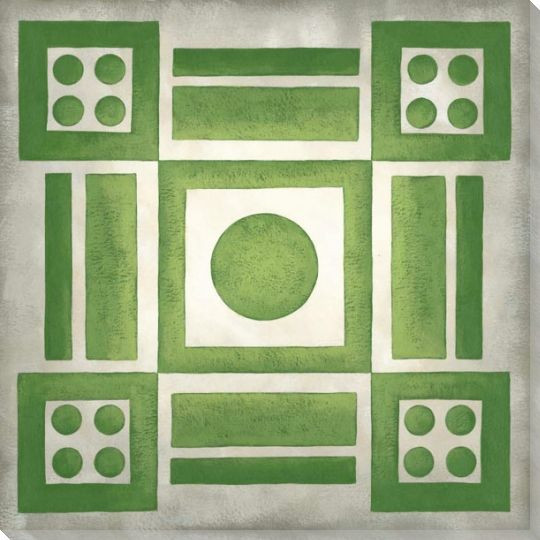 Classical Garden Plan IV Wrapped Canvas Giclee Art Print Wall Art