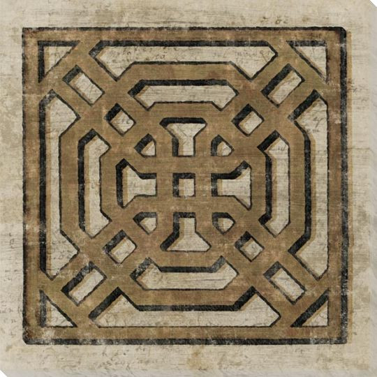 Garden Design III Wrapped Canvas Giclee Print Wall Art