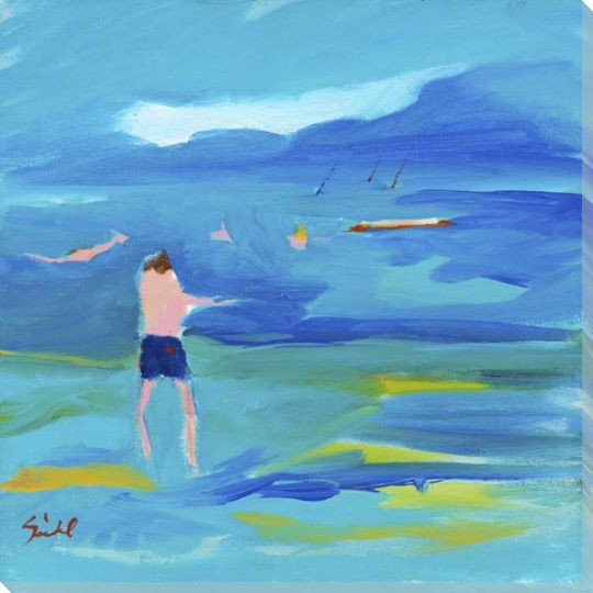 In the Ocean Wrapped Canvas Giclee Art Print Wall Art
