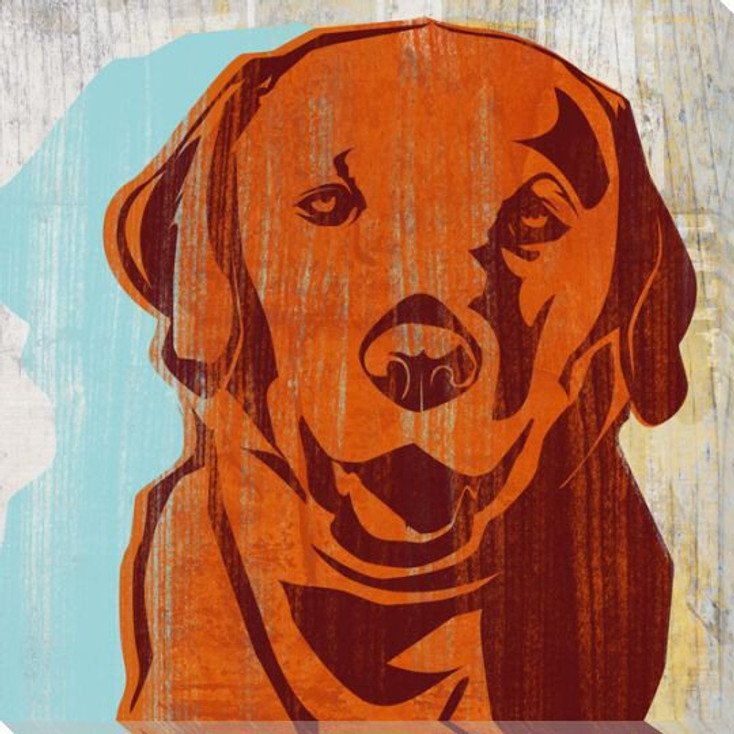 Pick the Lab Dog Wrapped Canvas Giclee Print Wall Art