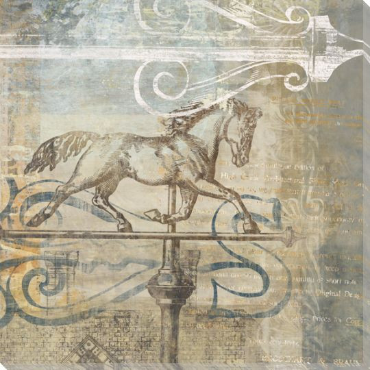 South Wind Horse Wrapped Canvas Giclee Print Wall Art