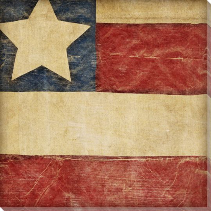 Stars and Bars 2 USA Flag Wrapped Canvas Giclee Print Wall Art