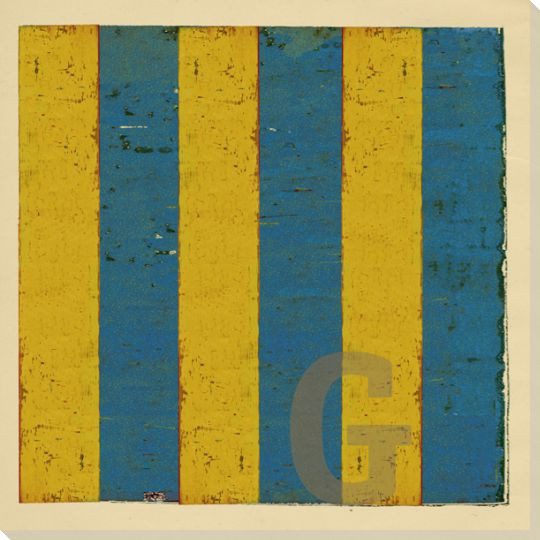 Intl. Maritime Signal Flag G Wrapped Canvas Giclee Print Wall Art