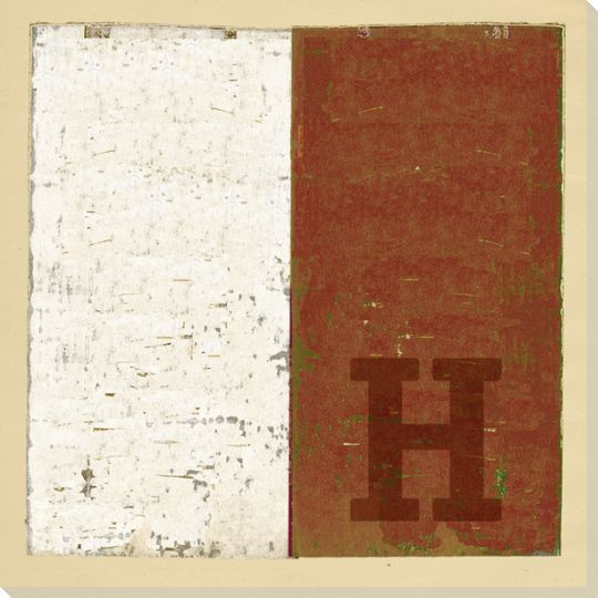 Intl. Maritime Signal Flag H Wrapped Canvas Giclee Print Wall Art