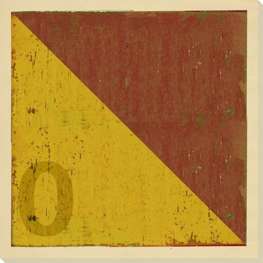 Intl. Maritime Signal Flag O Wrapped Canvas Giclee Print Wall Art