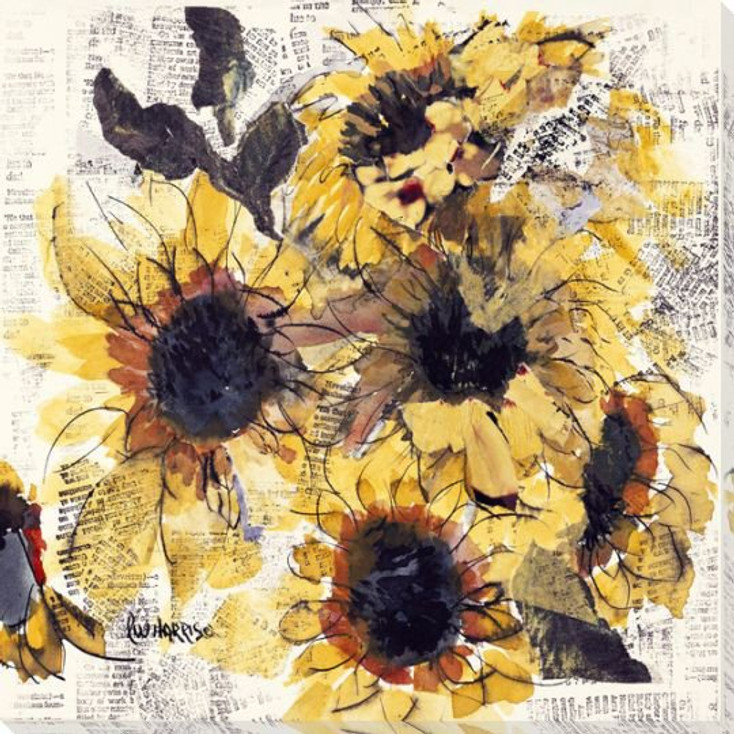 Sunflowers Wrapped Canvas Giclee Print Wall Art