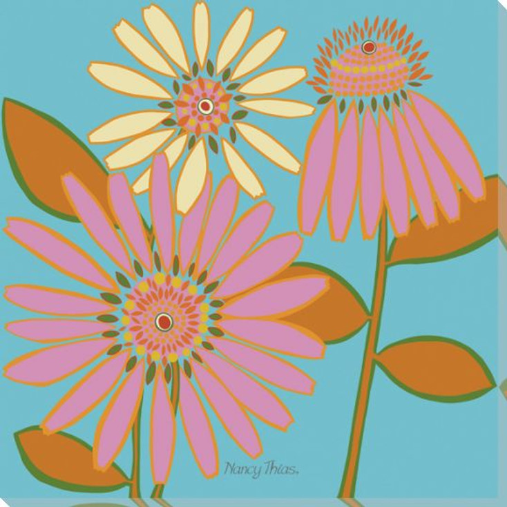 Flower Cone Wrapped Canvas Giclee Print Wall Art