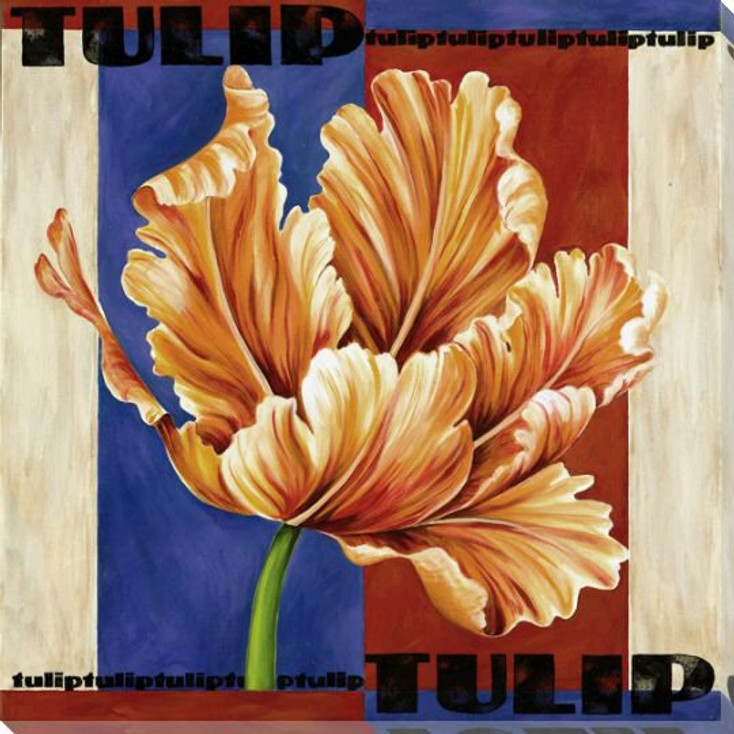 Tulip Flower Wrapped Canvas Giclee Print Wall Art