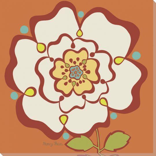 Flower Corridor Rose Wrapped Canvas Giclee Print Wall Art