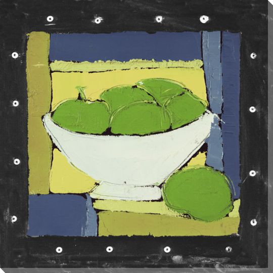 Bowl of Fruit Wrapped Canvas Giclee Print Wall Art