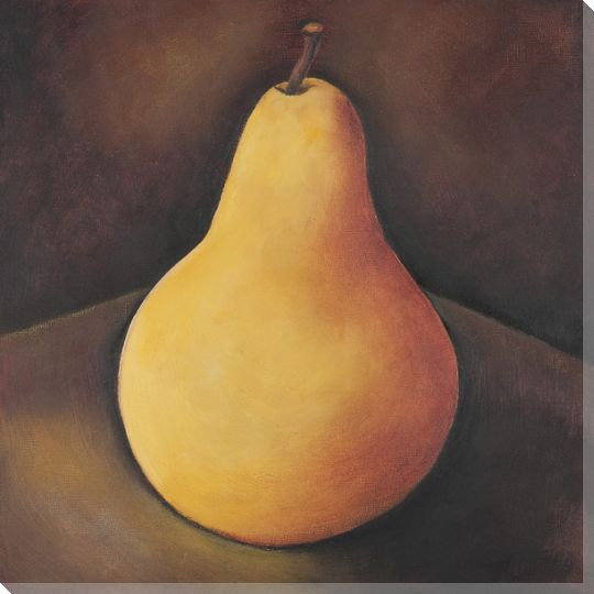 Solitude Pear Wrapped Canvas Giclee Print Wall Art