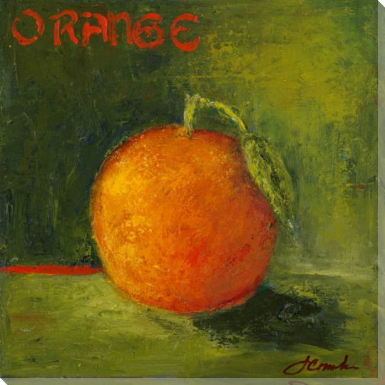 Delicious Orange Wrapped Canvas Giclee Print Wall Art