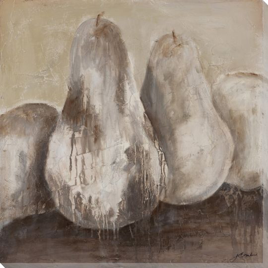 Peras Divinas Pears Wrapped Canvas Giclee Print Wall Art