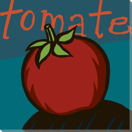 Tomate Fresco Tomato Wrapped Canvas Giclee Print Wall Art