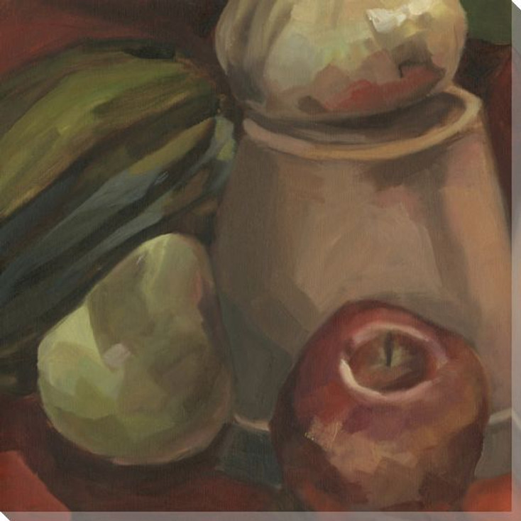 Studio Still Life Apple and Pear Wrapped Canvas Giclee Print