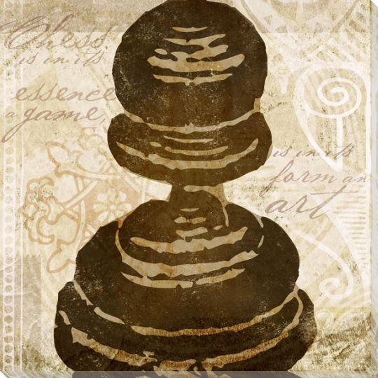 Pawn Chess Piece Wrapped Canvas Giclee Print Wall Art