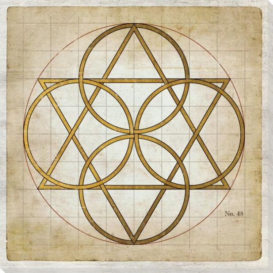 Geometrics 1 Wrapped Canvas Giclee Art Print Wall Art