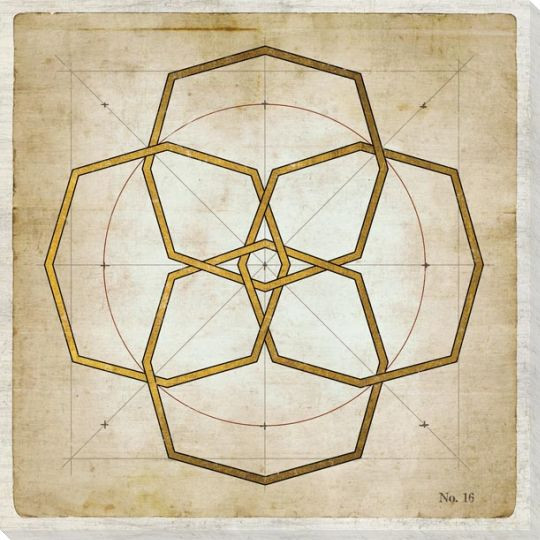 Geometrics 4 Wrapped Canvas Giclee Art Print Wall Art
