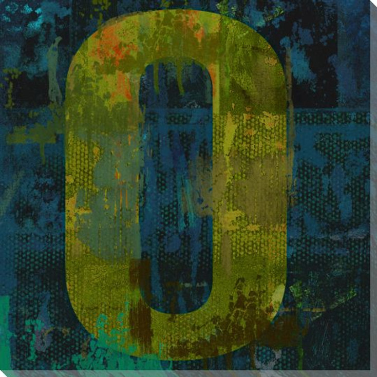 Letter Key O Wrapped Canvas Giclee Print Wall Art