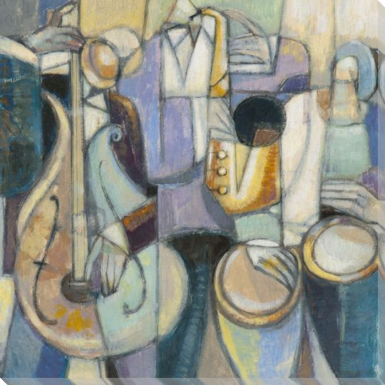Blue Like Jazz Wrapped Canvas Giclee Print Wall Art