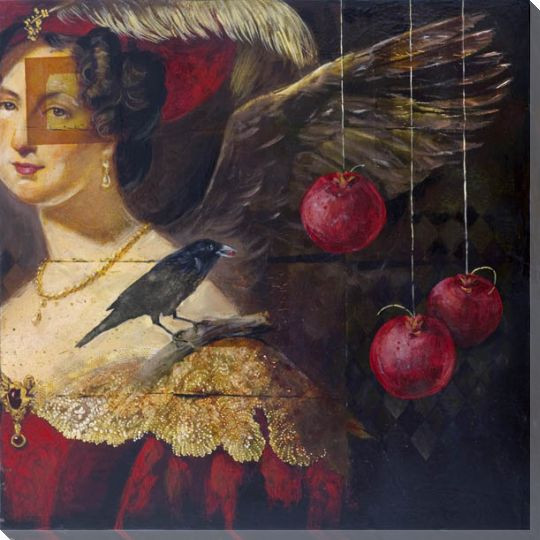 Temptation 1 Portrait Wrapped Canvas Giclee Print Wall Art