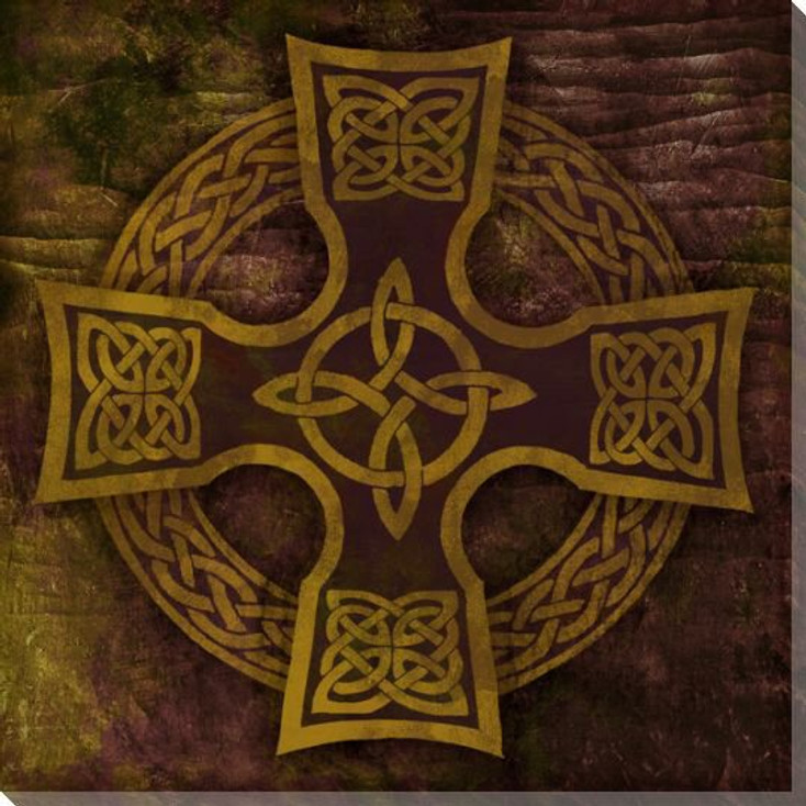 Celtic Cross 1 Wrapped Canvas Giclee Print Wall Art