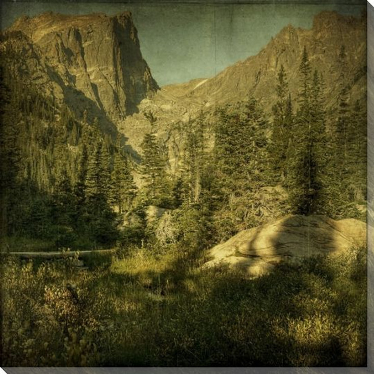 Classic Dream Lake Cliffs Wrapped Canvas Giclee Print Wall Art