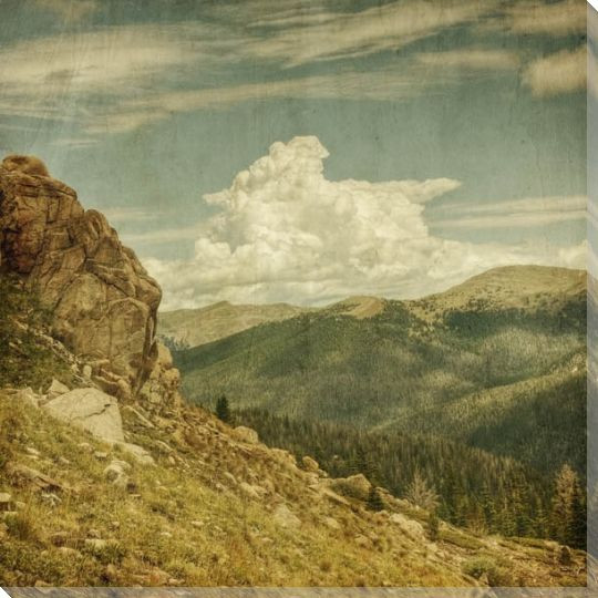 Distant Rumble Scenic View Wrapped Canvas Giclee Print Wall Art