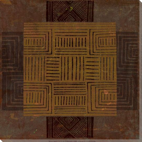 African Mask 2 Wrapped Canvas Giclee Print Wall Art