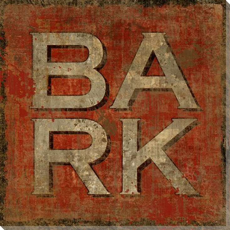 "Bark" Wrapped Canvas Giclee Print Wall Art